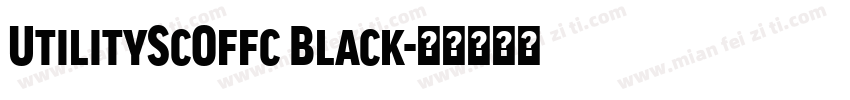 UtilityScOffc Black字体转换
